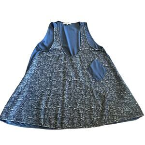 Patricia Pepe Womens navy trapeze top Size 2 (medium)